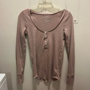 American Eagle Henley tee